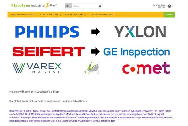 Webshop Röntgeninspektionsgeräte